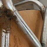 Extendable table + 4 marbled formica chairs