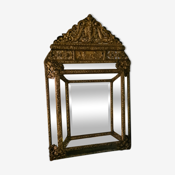 Mirror in Parecloses style Louis XIV circa 1850  60x96cm