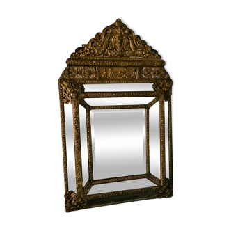 Mirror in Parecloses style Louis XIV circa 1850  60x96cm