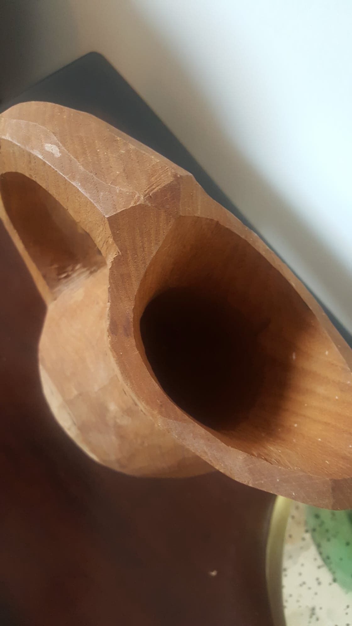 Early 20th century raw wood pitcher