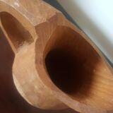 Early 20th century raw wood pitcher
