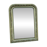 Louis-Philippe mirror with gold leaf, mercury glass 65x51cm