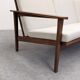Scandinavian style three-seater sofa in teak, France circa 1950.