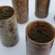 6 verres haut en grès pyrité