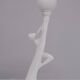 Art Deco White Ceramic naked Woman lamp Globe Italy 1970s
