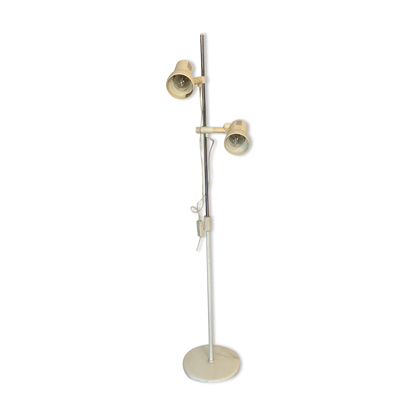 Lampadaire liseuse design 2 spots orientables vintage 60-70