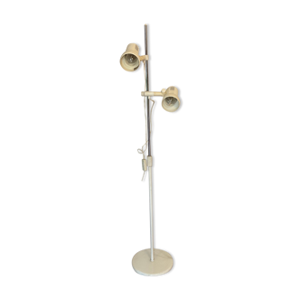 Lampadaire liseuse design 2 spots orientables vintage 60-70
