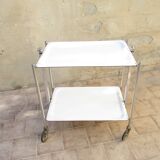 Roller folding extra table