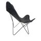 Lounge chair - Butterfly chair - leather - metal - 1990s
