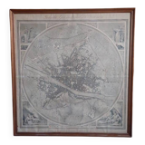 Large geometric map of the city of Florence, 1843