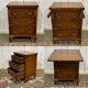 English walnut chest of drawers with drop-down top, 1950s work