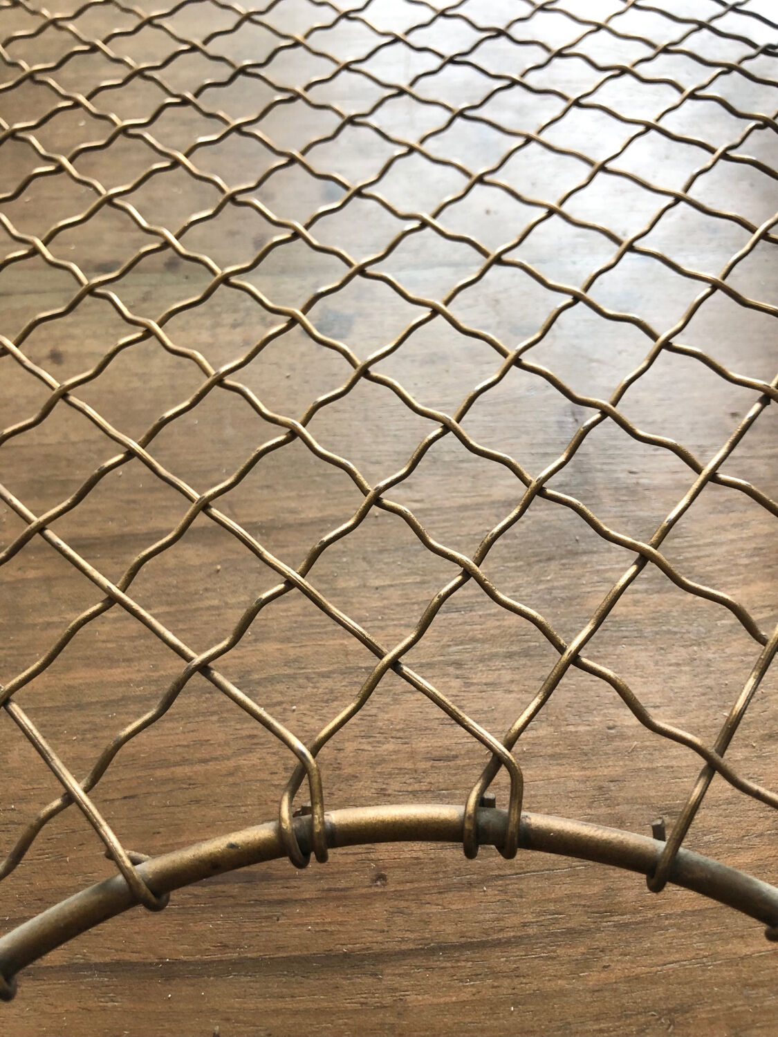 Brass paper storage bench