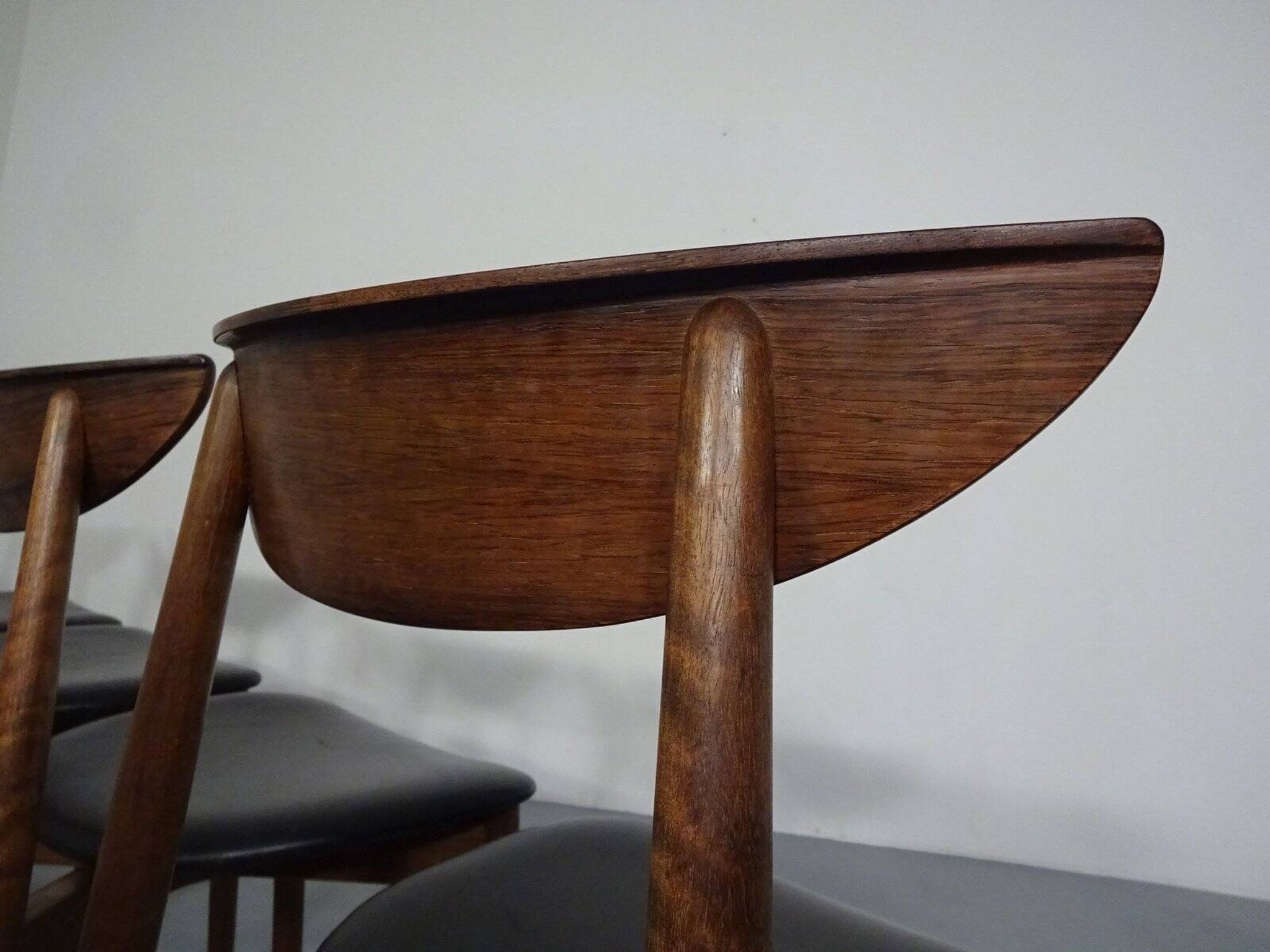 Rosewood dining chairs by Harry Østergaard for Randers Møbelfabrik, Denmark, 1960s, set of 4.