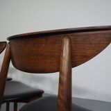 Rosewood dining chairs by Harry Østergaard for Randers Møbelfabrik, Denmark, 1960s, set of 4.