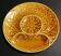 Assiette à artichaut barbotine Gien décor jaune