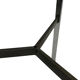 Minimalist vintage coffee table in chrome glass 1970