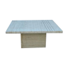 Travertine coffee table