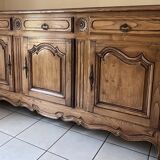 Oak sideboard with 3 doors stamped René Trotel