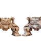 Paire de bases architecturales sculptées à la main, Italie, fin XIXe – débu