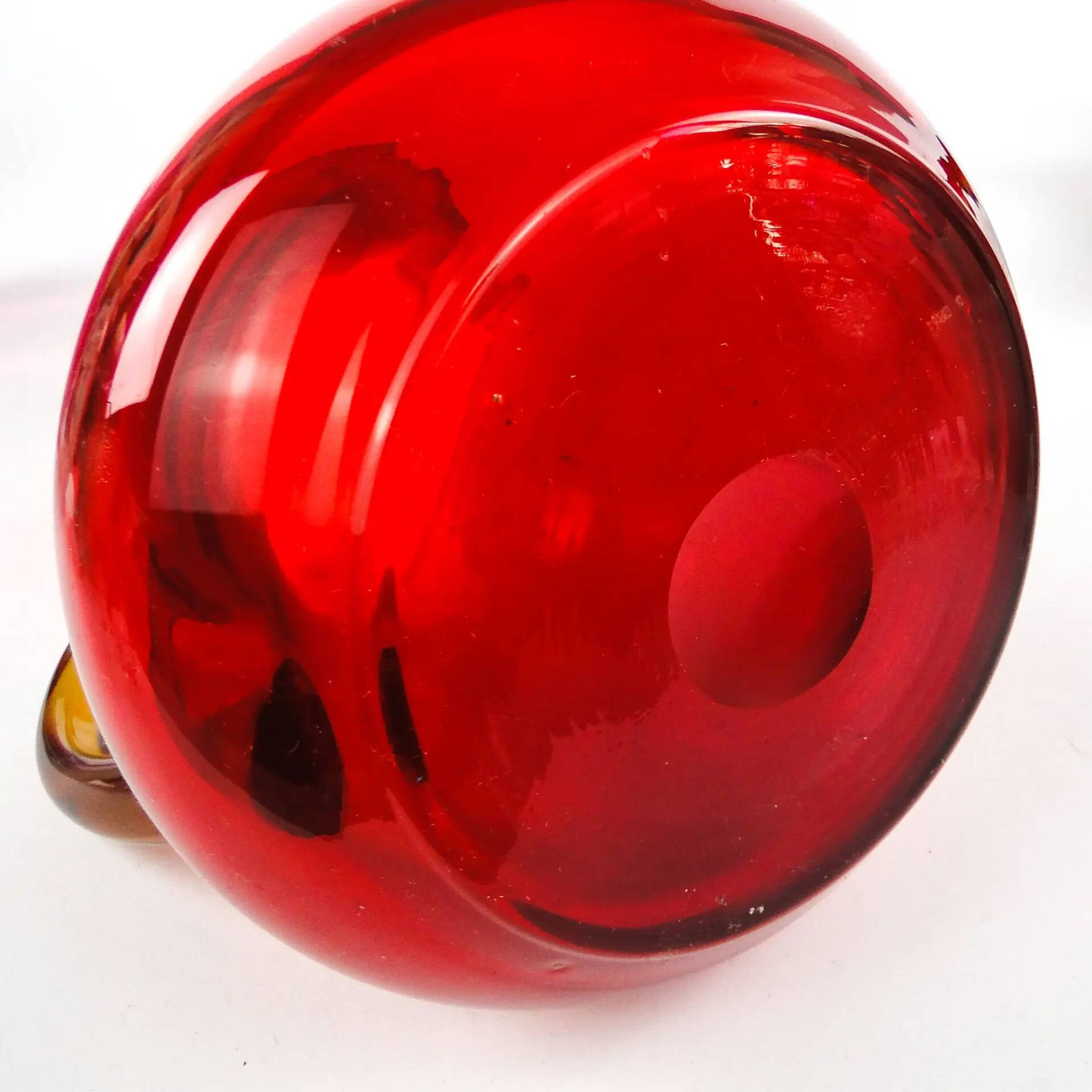Mid-century modern jug, glass, designed by L. Fiedorowicz, Poland, 1970s