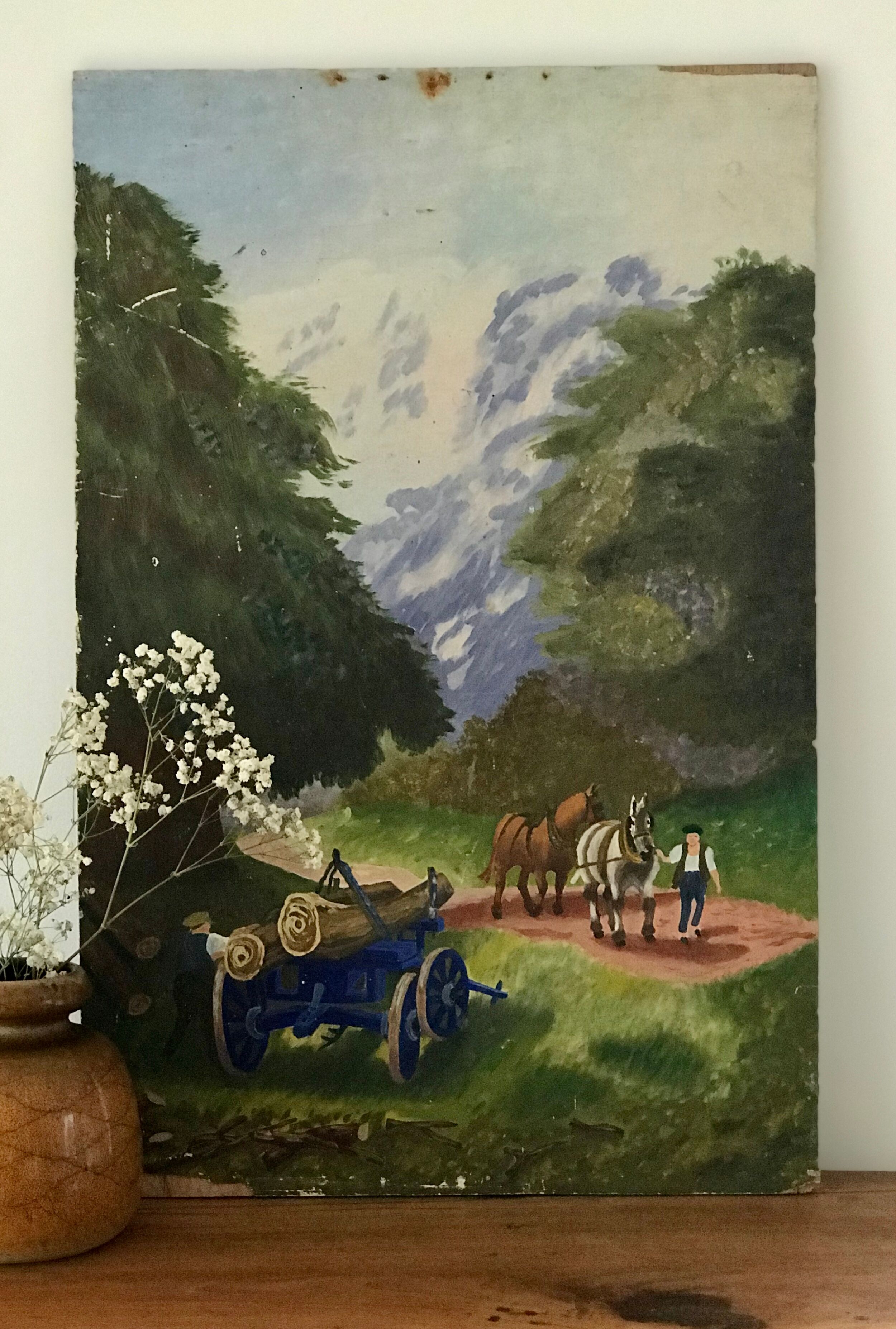 Peinture sur panneau