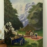 Painting on panel