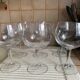Set of 8 large crystal wine glasses