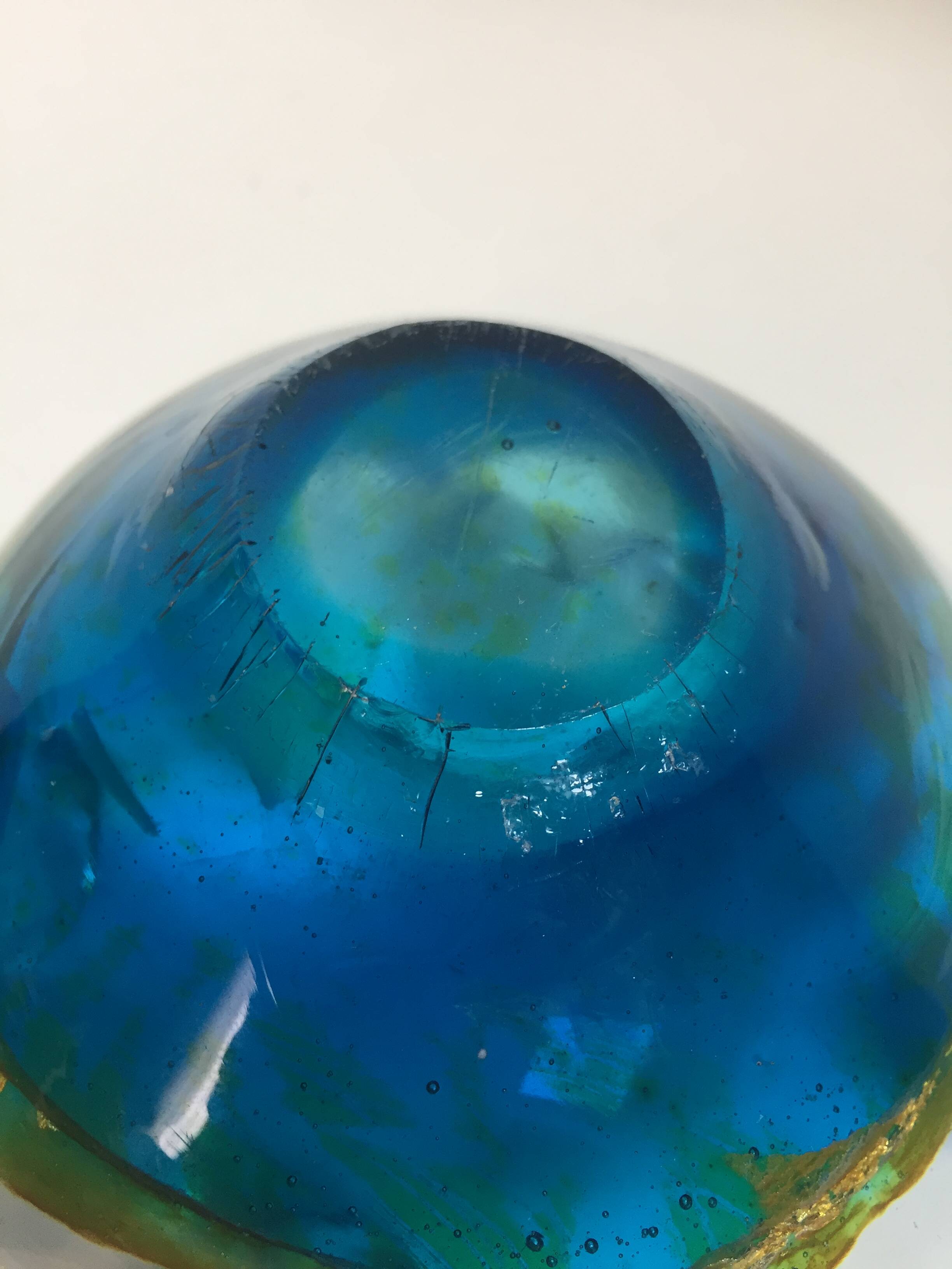 Murano glass pocket emptier