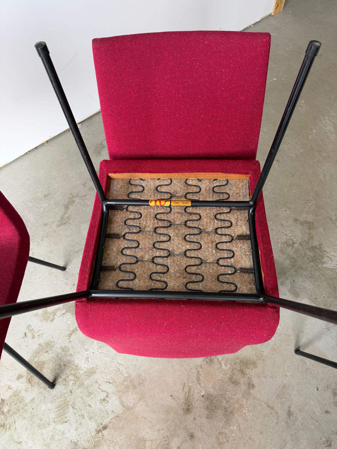 Set of 4 designer chairs model CM 145 by Pierre Paulin