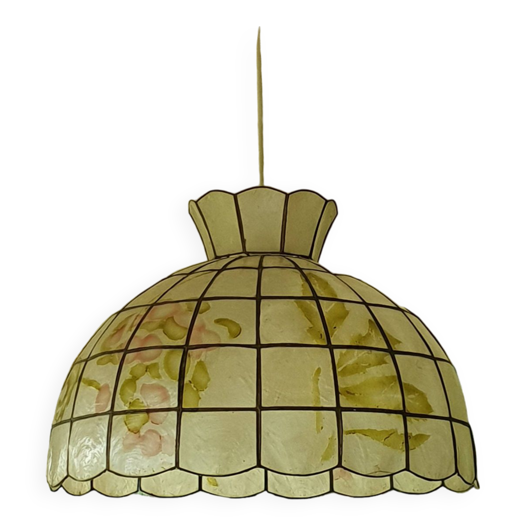 Lustre nacre et laiton