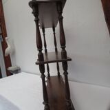 Old turned wood shelf, walnut color