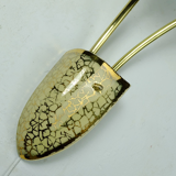 Mid century 2-light ceramic and brass sconce 1950s