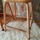 Pair of low metal stools industrial workshop - vintage