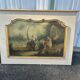 Antique Fireplace Trumeau in Louis XV Style - Gallant / Pastoral Scene at the