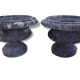 Paire de Vases en Pierres Reconstituées