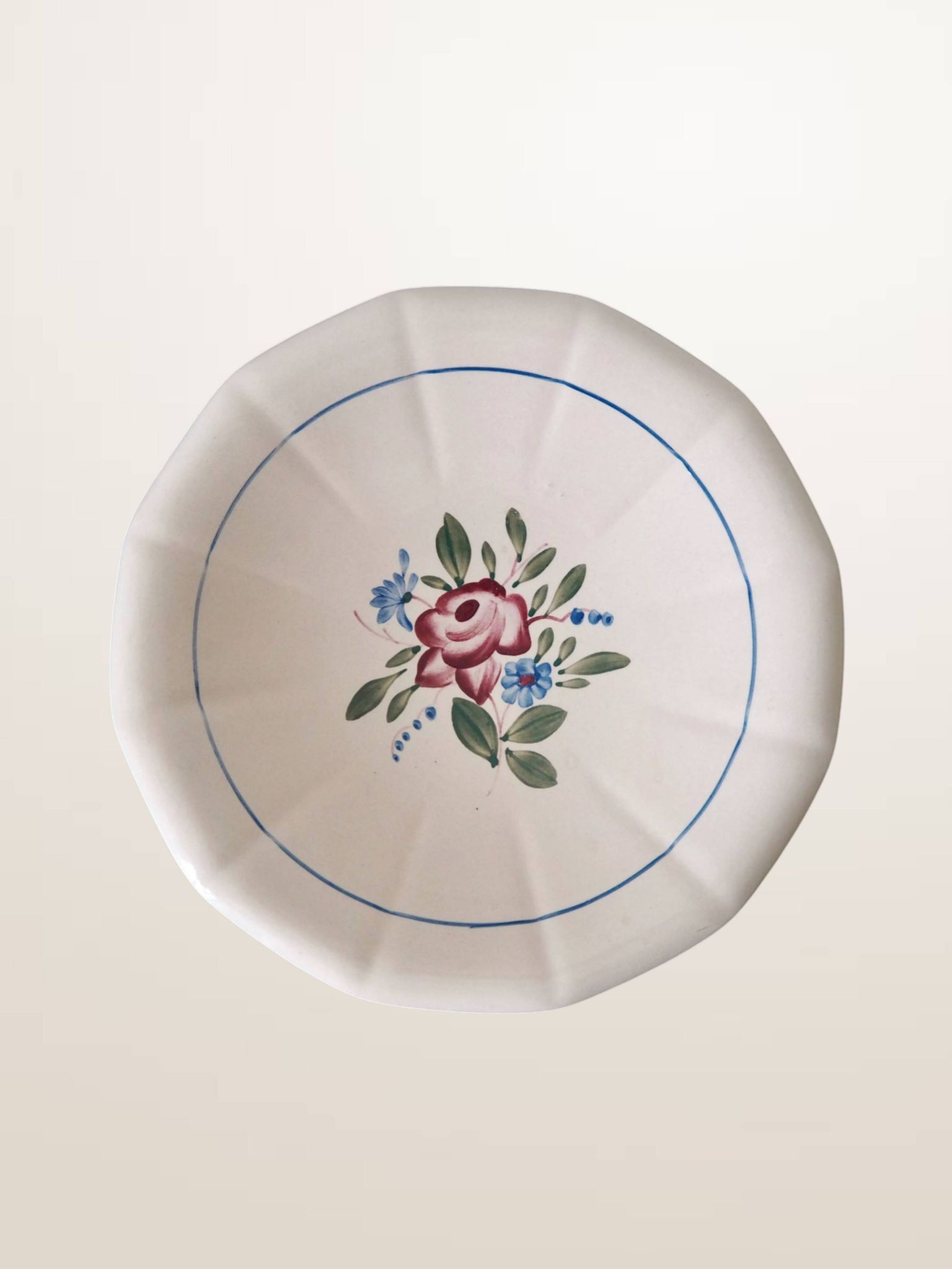 Pair of round dishes Digoin 9177