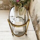 Cart serves brass bar