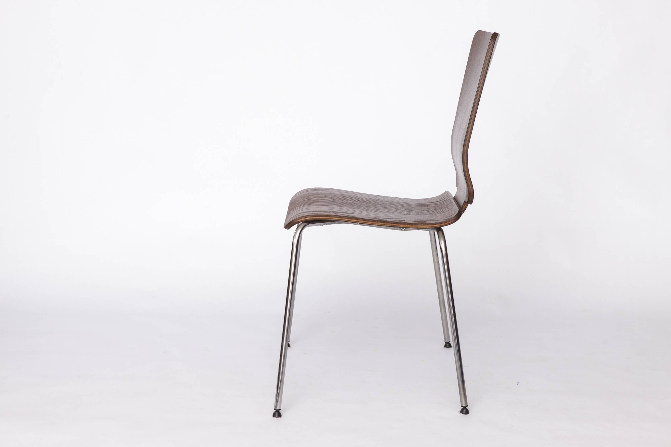 IKEA Gilbert Chair – 1990s Vintage Stackable Dining Chair, Teak Plywood