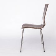 Chaise Gilbert IKEA – Chaise de salle à manger empilable vintage des années 1990, contreplaqué de teck