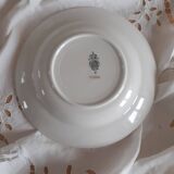 Hollow plate porcelain Luneville Floréal
