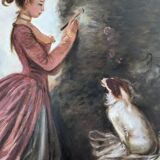 Tableau d'après Fragonard