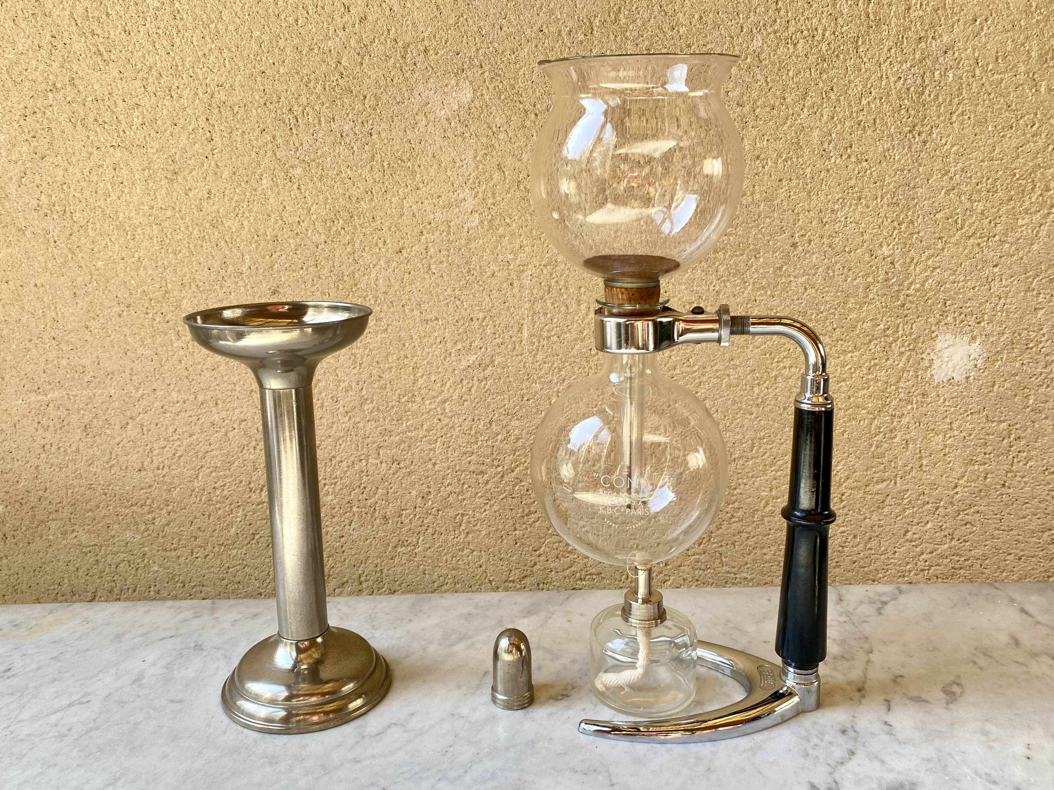 Cafetière à dépression Cona 6 tasses complète avec porte filtre vintage années 60 tbe