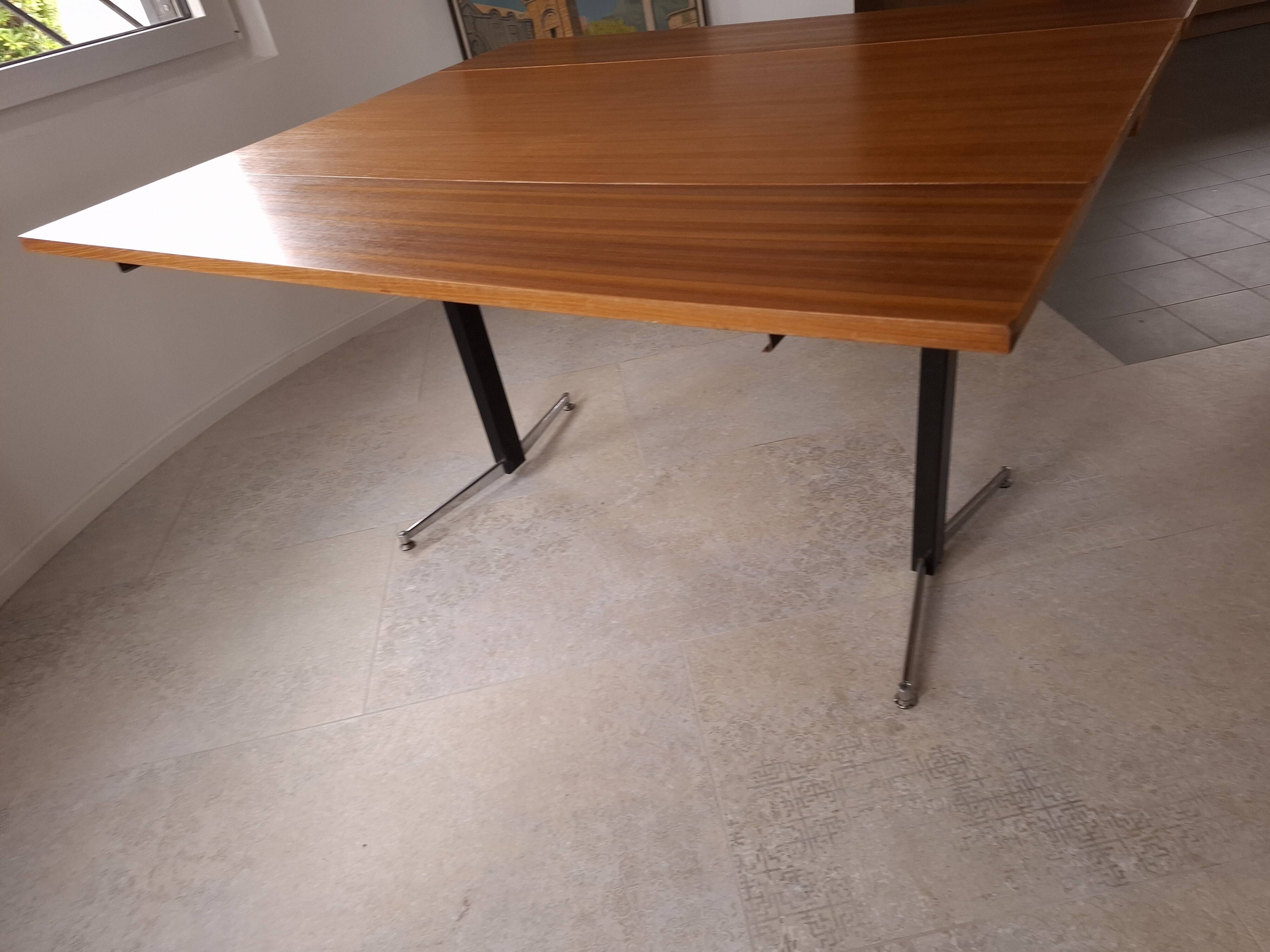 Table modulable extensible, années 50-60