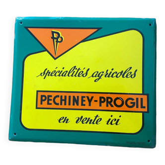 Old pechinez agricultural enamel sign 32.5x28.5cm