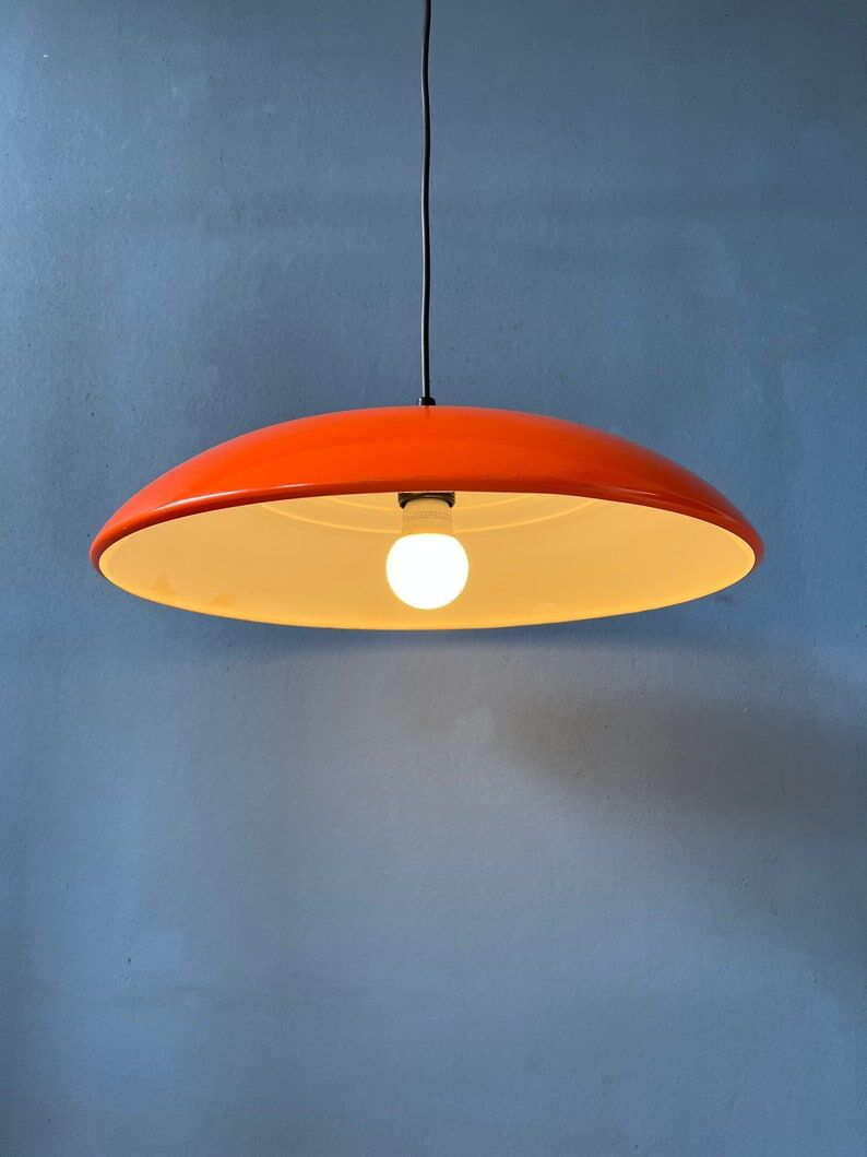 Vintage orange pendant lamp