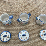 Set of 3 henriot pots