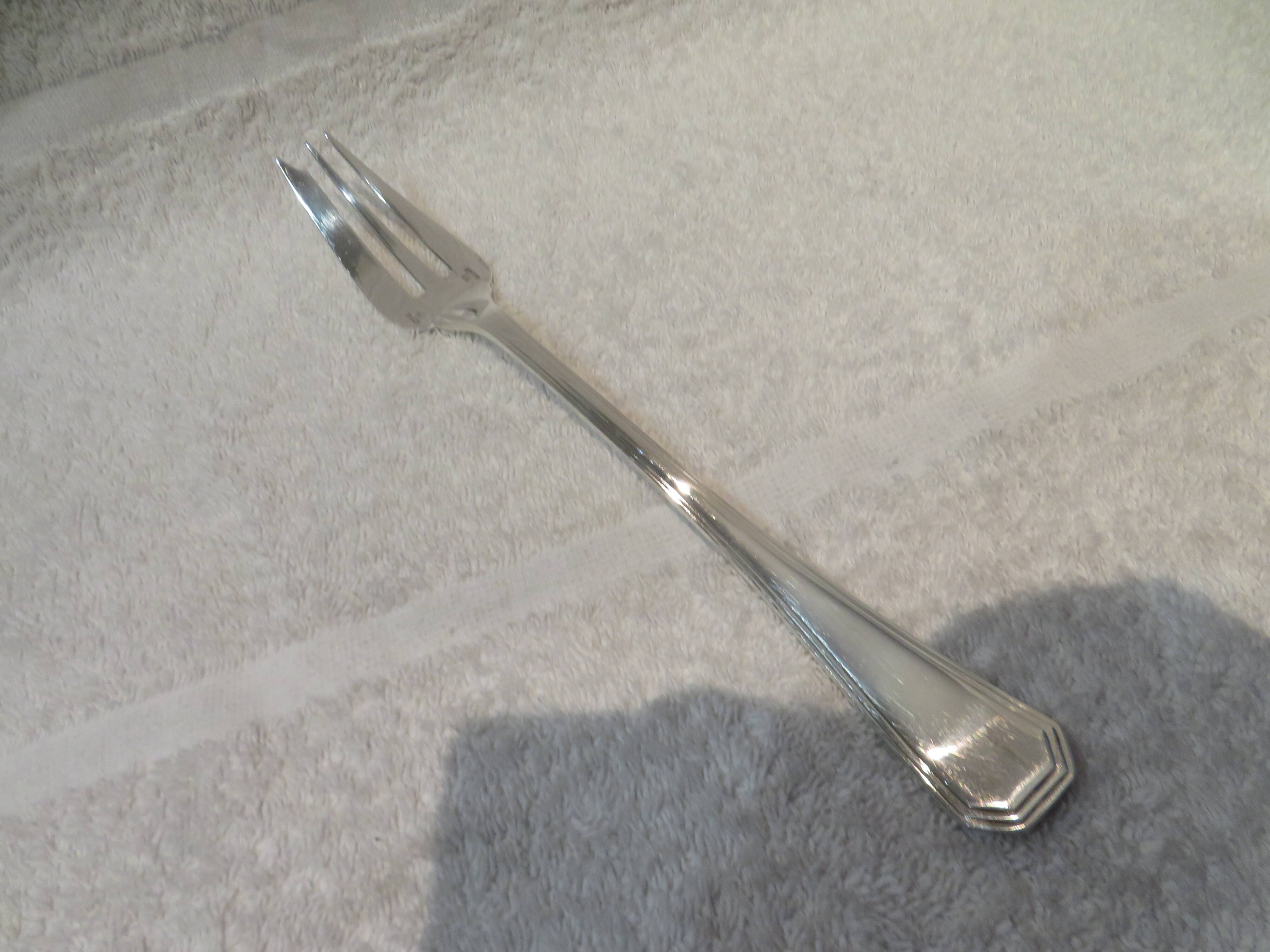 Christofle America silver plated serving or stewing fork