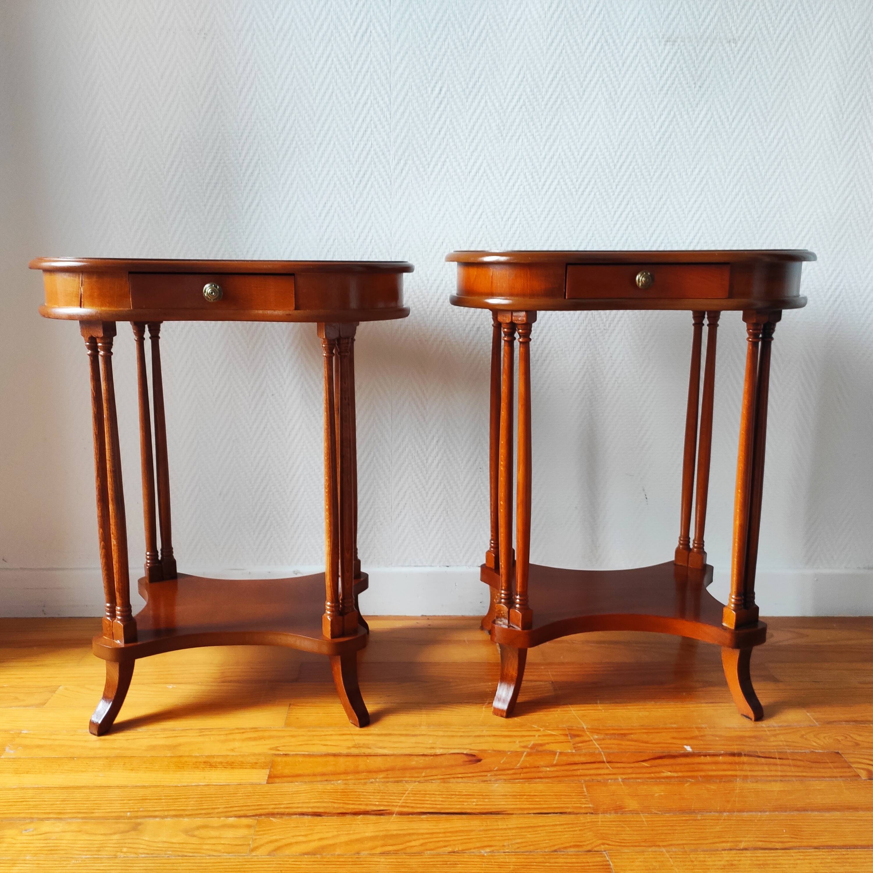 Pair of classic bedside tables.