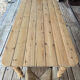 Old farmhouse table in raw wood