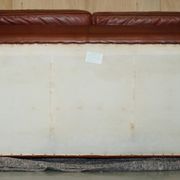 Vintage leather canapé in Art Nouveau style